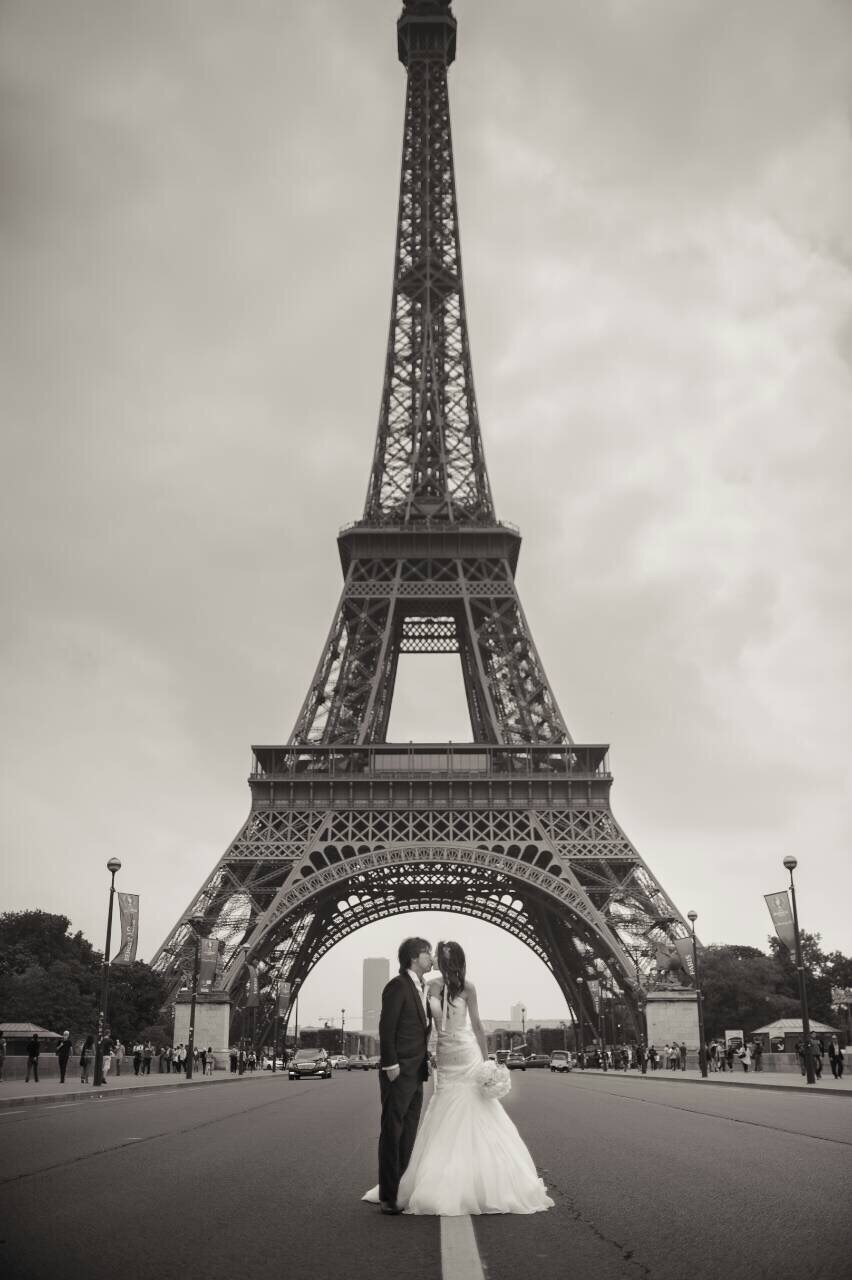 パリで結婚式を挙げられたお二人 イニシャル ヘッドドレス Yumikoyano Blog